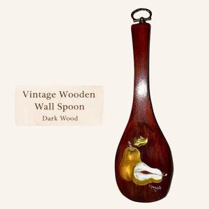 Hand-Painted Wooden Spoon Wall Art (Signed P. Schmidt ’74)